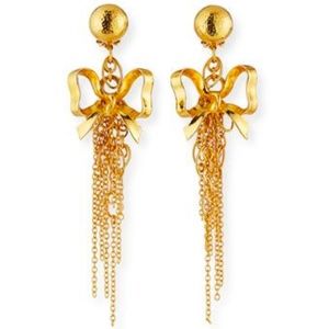 Jose & Maria Barrera Earrings 24 kt Plate (NWT)